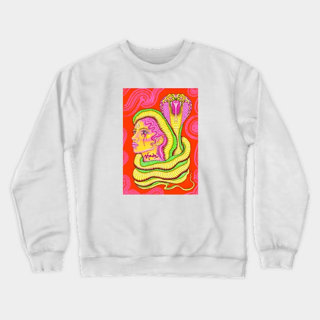 Psychedelic Medusa Crewneck Sweatshirt by NibsonMother